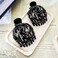 Rc Roche Ornament 6 Pcs Womens Stylish Rose Dome Comb Clamp Shell Plastic No Slip Strong Secure Grip Side Slide Bun Maker Beauty Accessory Hair Clip, Large Black