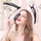 Rc Roche Ornament 6 Pcs Hair Clip Classic Oval Side Opening Slide Plastic Curve Flat Comb Inner Teeth Clamp Barrette Girls Ladies Beauty Accessory Grip, Large Black
