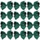 Icobuty 4 Inch Boutique Girls Hair Bows Hair Clips For Girls Toddlers 12 Pcs Solid Color (Forest Green)