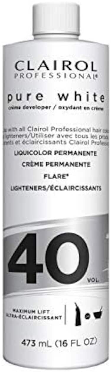 Clairol Professional Pure White 40Vol Cr&egrave;me Developer, 16 Oz.