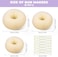 Tsmaddts Hair Bun Maker Blonde, 3Pcs Donut Bun Maker (Large, Medium, Small) With Large Bobby Pins Blonde 20Pcs, Doughnuts Sock Bun Ring Styler Maker