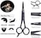 Bluezoo Beard Mustache Scissors And Comb Set Kit For Men Care - (3 Pieces Kit)