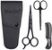 Bluezoo Beard Mustache Scissors And Comb Set Kit For Men Care - (3 Pieces Kit)