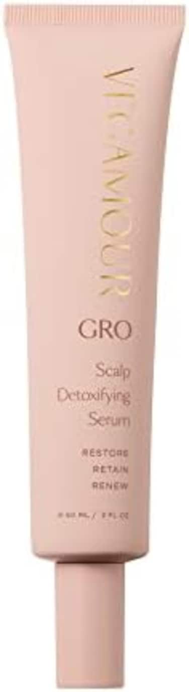 Vegamour Gro Scalp Detoxifying Serum With Zinc Pca Removes Buildup &amp; Soothes, Natural Citrus Scent, 2 Fl. Oz.