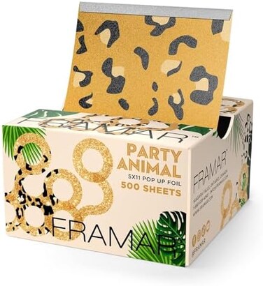 رقائق الشعر من فرامار بارتي أنيمال بوب أب، أوراق رقائق الألومنيوم، رقائق الشعر للتظليل - 500 ورقة رقائق معدنية