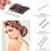 U Shaped Hair Pins, 200 Count Buns Waved Hair Pins For Updos With Box For Women Lady Girls Bobby Pins French Historical Hair Styling Pins Hair Accessories (Brown, 2.4 Inch)