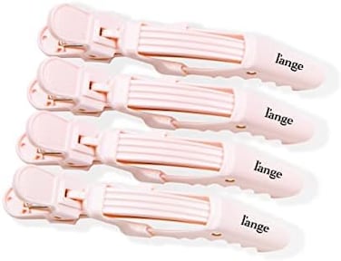 L'Ange Hair L Ange Alligator Clips, Wide Teeth, Double-Hinged Design, For Sectioning &amp; Securing, Professional Styling Results, 4-Pack (Blush)