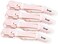L'Ange Hair L Ange Alligator Clips, Wide Teeth, Double-Hinged Design, For Sectioning &amp; Securing, Professional Styling Results, 4-Pack (Blush)