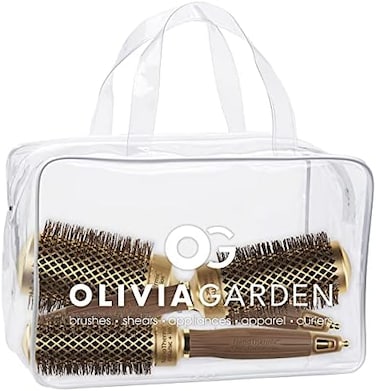 أوليفيا جاردن سيراميك نانوثرميك + فرشاة شعر حرارية مستديرة أيونية Nt-34، Nt-44، Nt-54 (صفقة مكونة من 3 قطع)