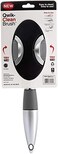 Qwik Clean Self Cleaning Hair Brush - Easy Clean Retractable Bristles - Patented Detangler - Black