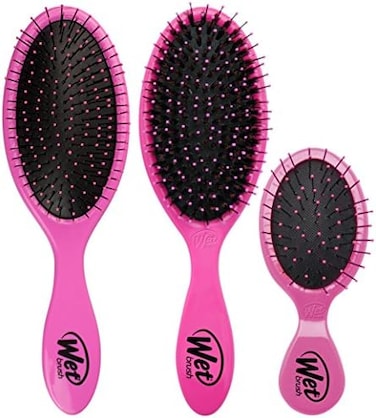 Wet Brush 3 Piece Original Detangler Hair Brush, Pink
