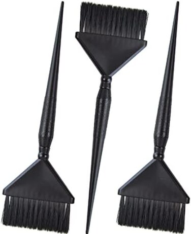 3 فرش صبغ شعر عريضة جدًا - مجموعة أدوات وضع فرشاة لون الشعر - أداة وضع فرشاة صبغ الشعر - فرشاة تلوين الشعر - فرش ألوان للشعر - فرشاة لمس جذور الشعر