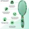 Framar (Green Flowers) - Wet Hair Brush For Curly Hair - Curly Hair Brush, Detangle Brush Hair, Womens Hair Brush Wet, Detangling Brush For Curly Hair Detangler, Wet Hair Brush Detangler, Girls Hai...
