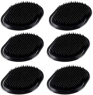 Rolybag 6Pcs Shampoo Pocket Comb, Massage Hair Palm Brush Comb, Portable Beard Creative Scalp Comb For Men