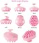 Urtheone Hair Scalp Massager Shampoo Brush,Soft Silicone Hair Brush For Wet Dry Oily Curly Straight Thick Thin Rough Long Short Natural Men Women Kids Pets Hair Care Tools&iuml;&frac14;&Euml;&dagger;Pink)