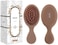 Mini Hair Brush For Women,Men And Kids-Travel Size Hair Brush For Purse,Pocket,Backpack-Small Cushion Paddle Brush With Soft Bristles-Mini Detangler Brush For All Hair Types(1 Pack-Mocha)