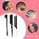 3 Pieces Hair Styling Comb Set Teasing Hair Brush Rat Tail Comb Edge Brush For Edge&amp;Back Brushing, Combing, Slicking Hair For Women (Black)