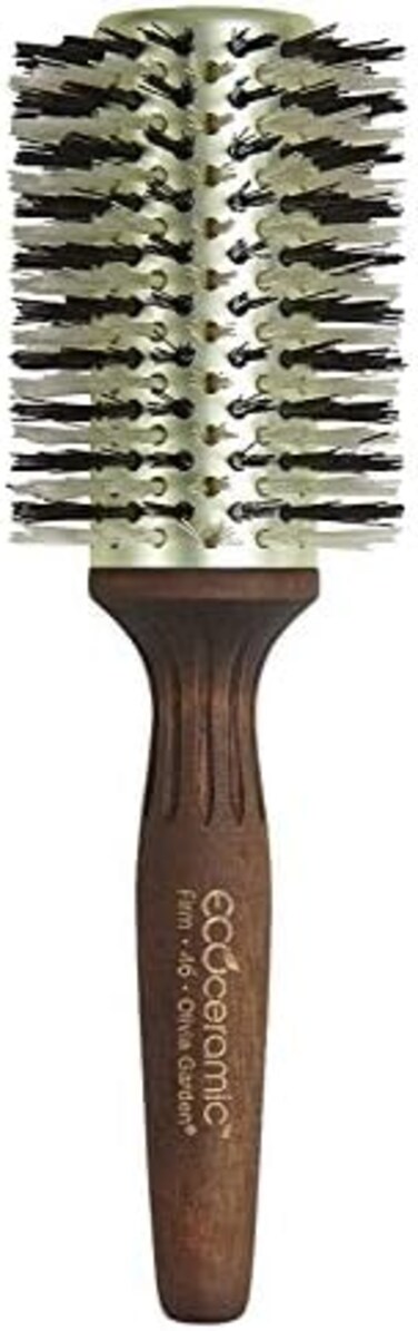 فرشاة شعر حرارية مستديرة بشعيرات متينة من السيراميك البيئي من أوليفيا جاردن (3 بوصات)