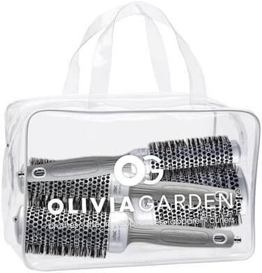 Olivia Garden Ceramic + Ion Round Thermal Hair Brush Set (Not Electrical)