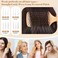 Hair Brush-Natural Wooden Bamboo Brush + Free Detangle Tail Comb Instead Of Brush Cleaner Tool, Eco-Friendly Paddle Hairbrush For Women Men And Kids Make Thin Long Curly Hair Health And Massage Scalp