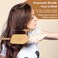 Hair Brush-Natural Wooden Bamboo Brush + Free Detangle Tail Comb Instead Of Brush Cleaner Tool, Eco-Friendly Paddle Hairbrush For Women Men And Kids Make Thin Long Curly Hair Health And Massage Scalp