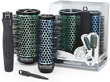 فرشاة تصفيف الشعر الحرارية متعددة الفرش قابلة للفصل من أوليفيا جاردن Mb-Kt01 (مجموعة مكونة من 3 قطع)