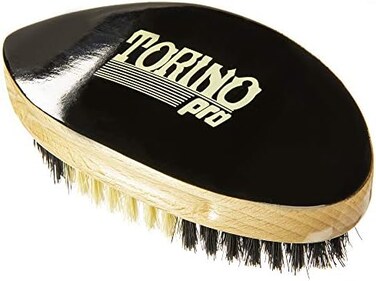 Torino Pro Wave Brushes By Brush King #45-* Updated Version- Medium Curve Palm Brush - Pointy To Work The Swirl Or Beehive - For 360 Waves