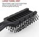 Vent Hair Brush, 11 Row Vented Hairbrush For Men And Women, Vent Brushes With Ball Tipped Bristles For Wet Short Curly Straight Hair Blow Drying Quickly(Black)
