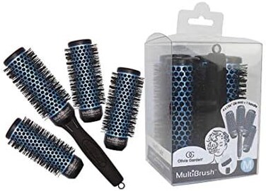أوليفيا جاردن مجموعة فرش متعددة 5 قطع، مقبض واحد 4 براميل، الفرشاة التي تمنحك خيارات (56 مم، 2 1/8 بوصة)