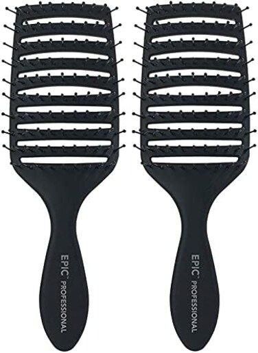 Wet Brush Epic Professional Quick Dry Hair (Black)?2 Pack
