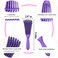 10Pcs Detangling Brush For Black Natural Hair, Curly Hair Brush Set With Sleep Bonnet For Afro America/African Hair 3A To 4C Texture, Detangling Brush Set Easier And Faster Detangling On Wash Days