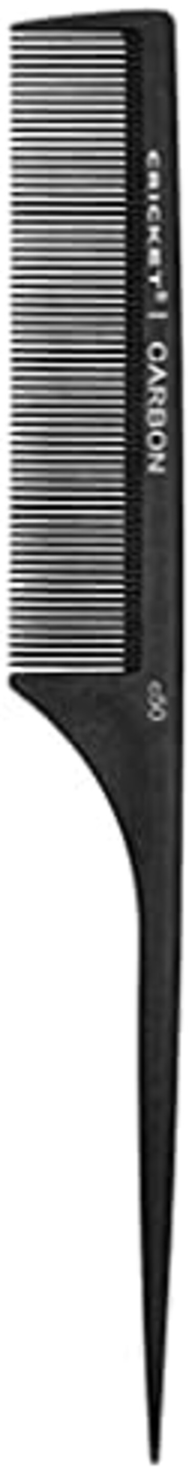 C50 Professional Hair Stylist Carbon Fine Tooth Rattail Comb - Heat-Resistant Styling Comb, Anti-Static, Seamless Teeth For Teasing, Sectioning, Coloring, And Styling All Hair Types