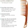 Ultra Smooth Detangler Comb For Wet, Dry, Long, Thick Hair Anti-Frizz Detangling Shower Comb With Argan &amp; Olive Oils And Keratin Protein Infused Plastic