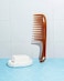 Ultra Smooth Detangler Comb For Wet, Dry, Long, Thick Hair Anti-Frizz Detangling Shower Comb With Argan &amp; Olive Oils And Keratin Protein Infused Plastic