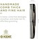 Kent (1 Pack, Graphite) - 9T Graphite Double Tooth Hair Dressing Table Comb, Fine/Wide Tooth Dresser Comb For Hair, Beard And Moustache, Coarse/Fine Hair Styling Grooming Comb For Men, Women And Ki...