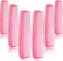 Leinuosen 12 Pieces Hair Combs Set Pocket Fine Plastic Hair Combs For Women And Men, Fine Dressing Comb (Pink)