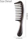 مشط شعر واسع الأسنان من خشب الصندل الأسود لفك تشابك الشعر للشعر المجعد