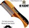 Kent 81T Tortoiseshell/Graphite X-Small Men's Beard And Mustache Pocket Comb, Fine Toothed Pocket Size For Facial Hair Grooming. Saw-Cut Of Cellulose Acetate, Hand Polished. Hand-Made In England
