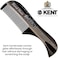 Kent 81T Tortoiseshell/Graphite X-Small Men's Beard And Mustache Pocket Comb, Fine Toothed Pocket Size For Facial Hair Grooming. Saw-Cut Of Cellulose Acetate, Hand Polished. Hand-Made In England