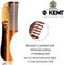 Kent 81T Tortoiseshell/Graphite X-Small Men's Beard And Mustache Pocket Comb, Fine Toothed Pocket Size For Facial Hair Grooming. Saw-Cut Of Cellulose Acetate, Hand Polished. Hand-Made In England