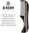 Kent 81T Tortoiseshell/Graphite X-Small Men's Beard And Mustache Pocket Comb, Fine Toothed Pocket Size For Facial Hair Grooming. Saw-Cut Of Cellulose Acetate, Hand Polished. Hand-Made In England