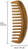 Louise Maelys Sandalwood Wide Tooth Hair Comb For Detangling - Anti Static Wooden Comb For.