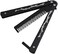 Xbc Tech Dragon Totem Stainless Steel Practice Butterfly Knife Trainer And Comb Knife Trainer (Black)