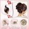 Qunlinta Messy Bun Hair Piece Hair Bun Thick Updo Scrunchies Hair Extensions Ponytail Hair Pieces For Women Girls Light Auburn
