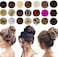 Qunlinta Messy Bun Hair Piece Hair Bun Thick Updo Scrunchies Hair Extensions Ponytail Hair Pieces For Women Girls Light Auburn