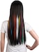 22" Clip-In Straight Hair Extension Hair Piece (White)
