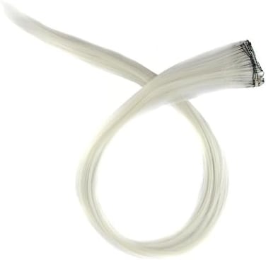 22" Clip-In Straight Hair Extension Hair Piece (White)