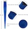 5 Pcs Blue Hair Extensions 18 Inches Colored Christmas Party Highlights Straight Hair Clip In Human Hair Extensions In Multiple Colors