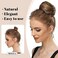 Sarla Hair Bun Extension Beach Blonde Synthetic Fake Ballet Buns Hair Piece For Women Girls Lady Updo Donut Chignon