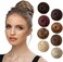 Sarla Hair Bun Extension Beach Blonde Synthetic Fake Ballet Buns Hair Piece For Women Girls Lady Updo Donut Chignon